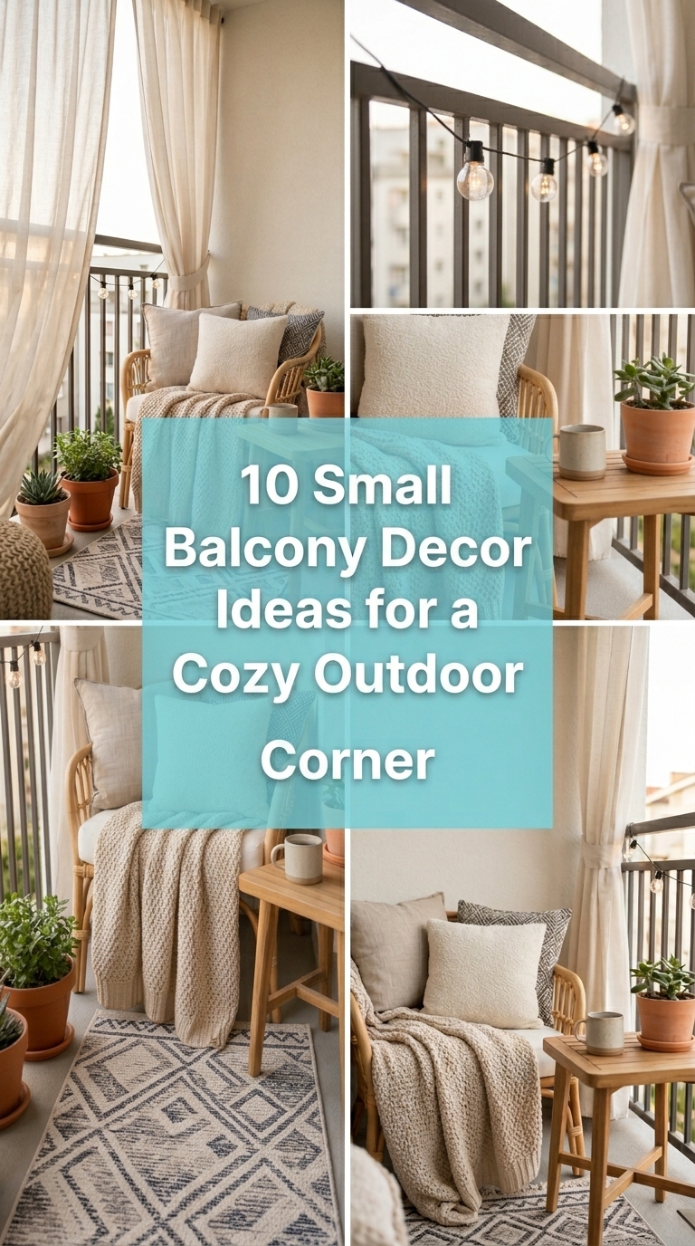 10 Small Balcony Decor Ideas for a Cozy Outdoor Corner