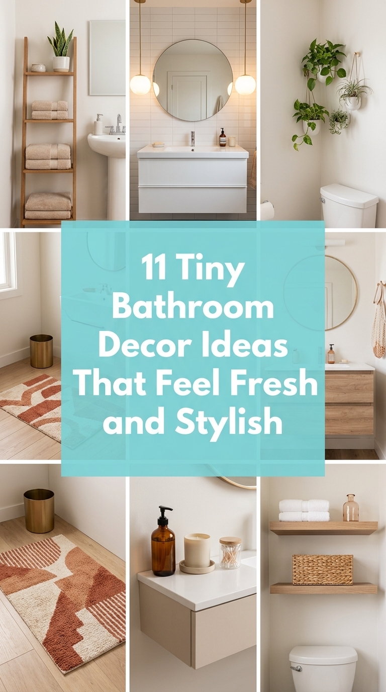 11 Tiny Bathroom Decor Ideas That Feel Fresh and Stylish