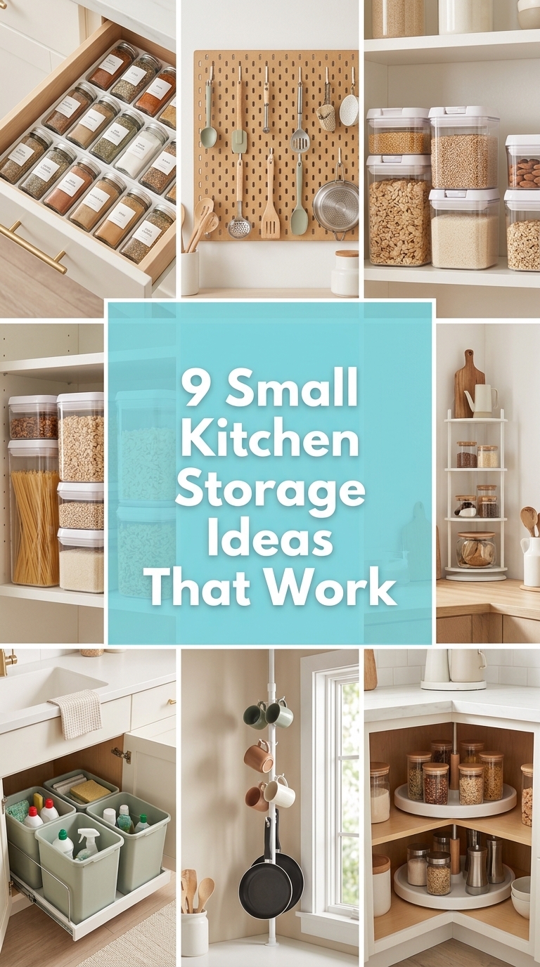 9 Small Kitchen Storage Ideas That Work