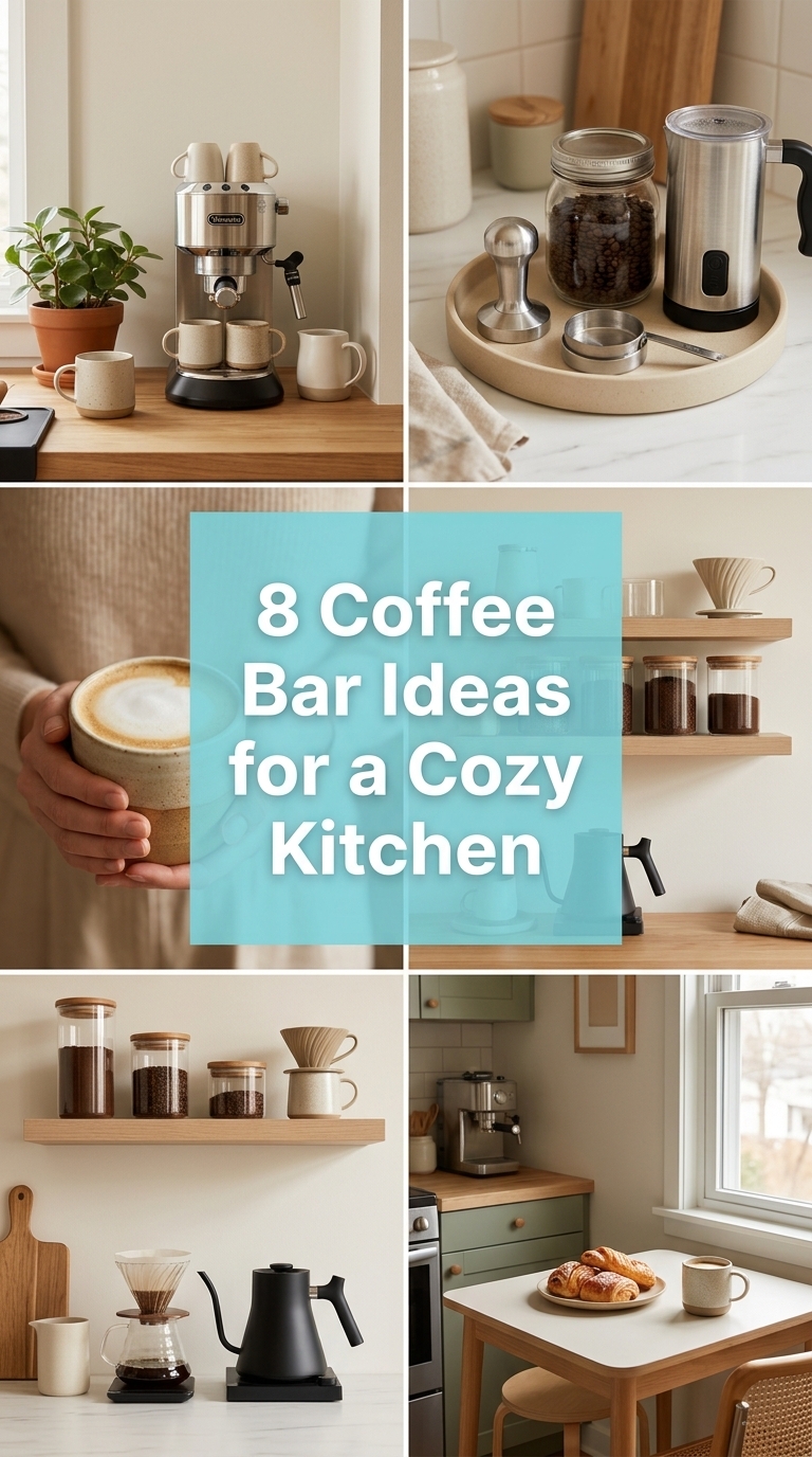 8 Coffee Bar Ideas for a Cozy Kitchen