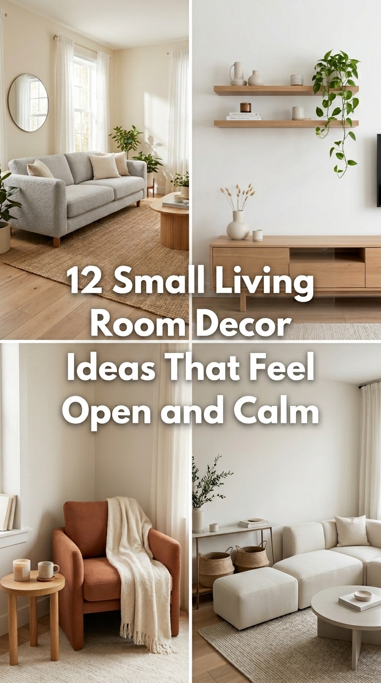 12 Small Living Room Decor Ideas That Feel Open and Calm
