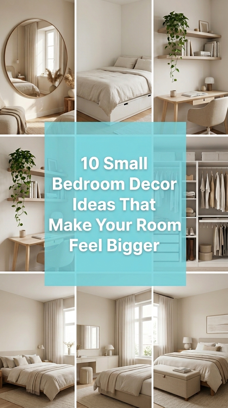 10 Small Bedroom Decor Ideas That Make Your Room Feel Bigger