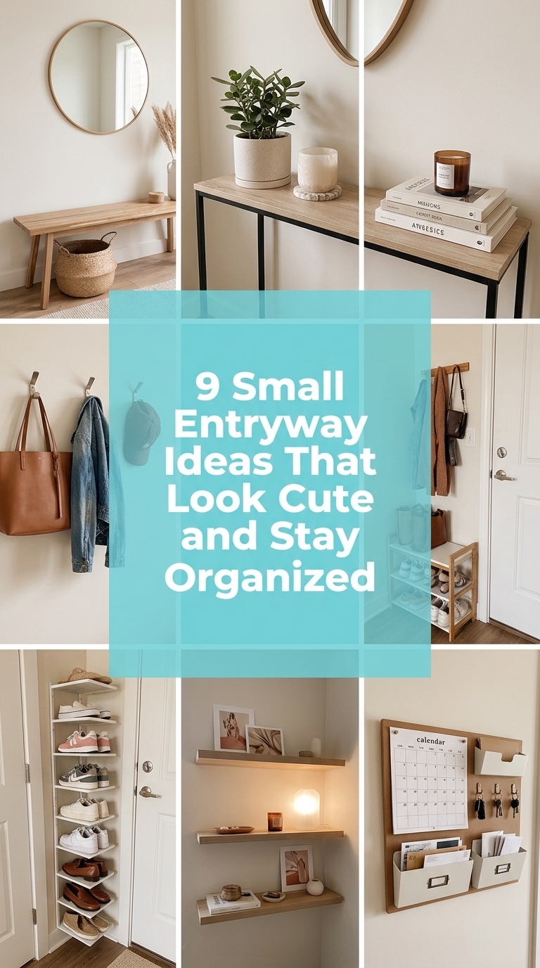 9 Small Entryway Ideas That Look Cute and Stay Organized