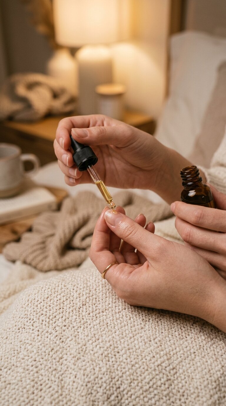 hand applying oil