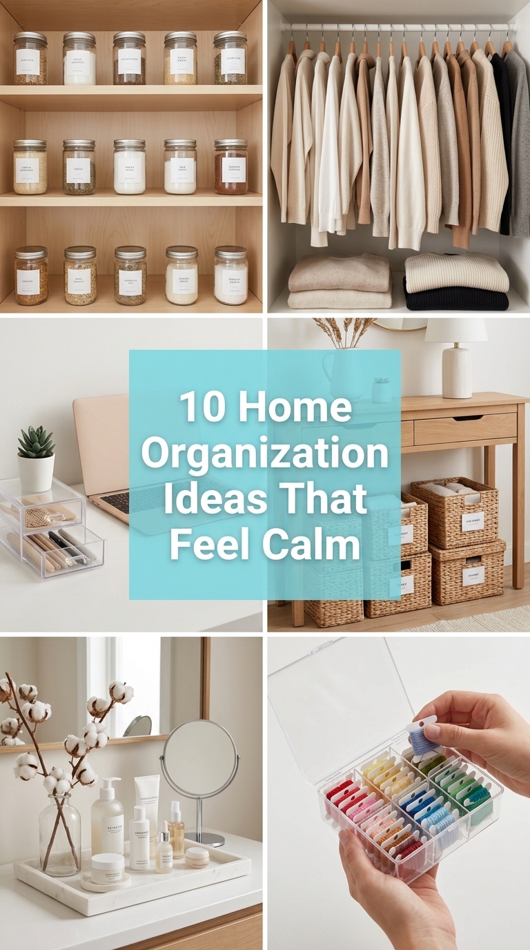 10 Home Organization Ideas That Feel Calm