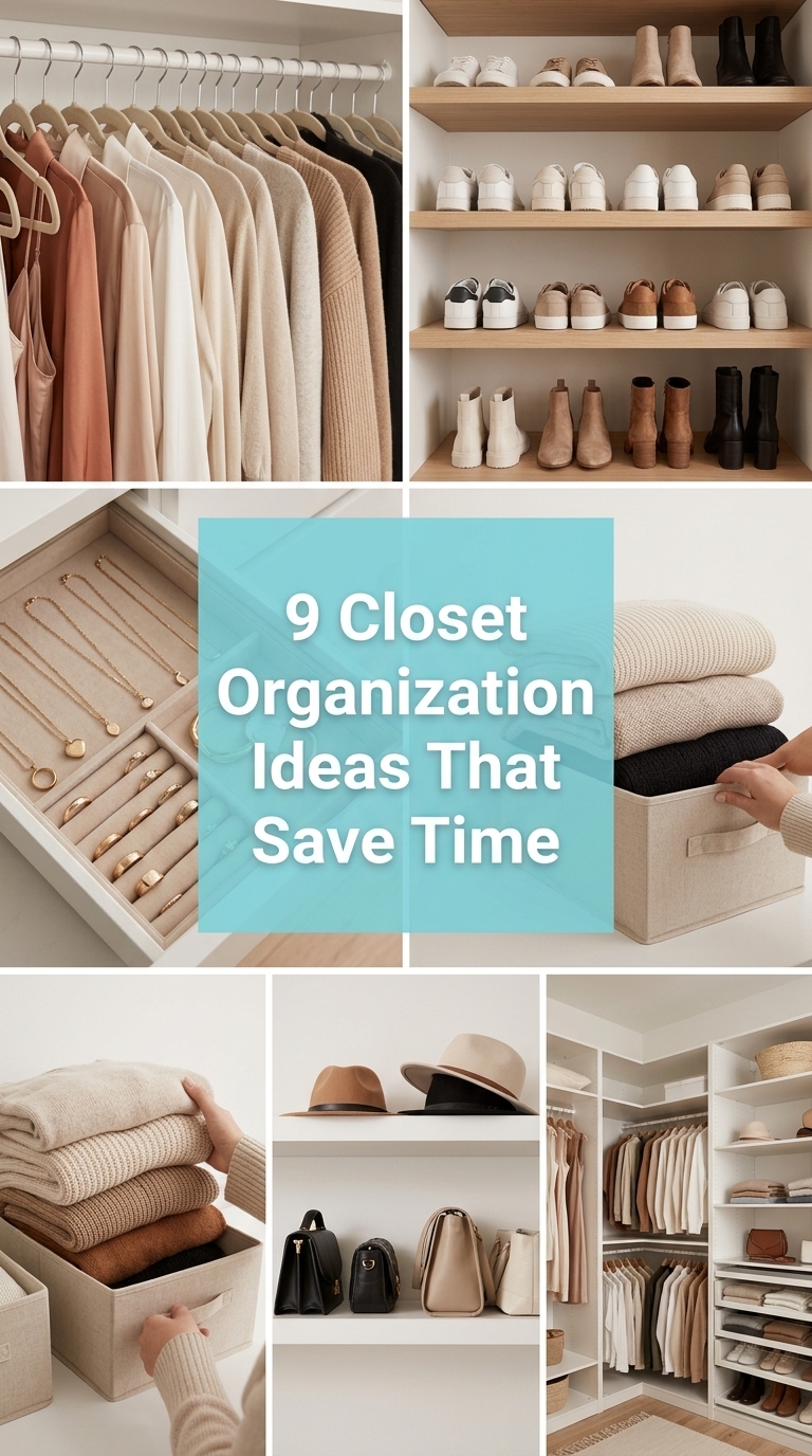 9 Closet Organization Ideas That Save Time