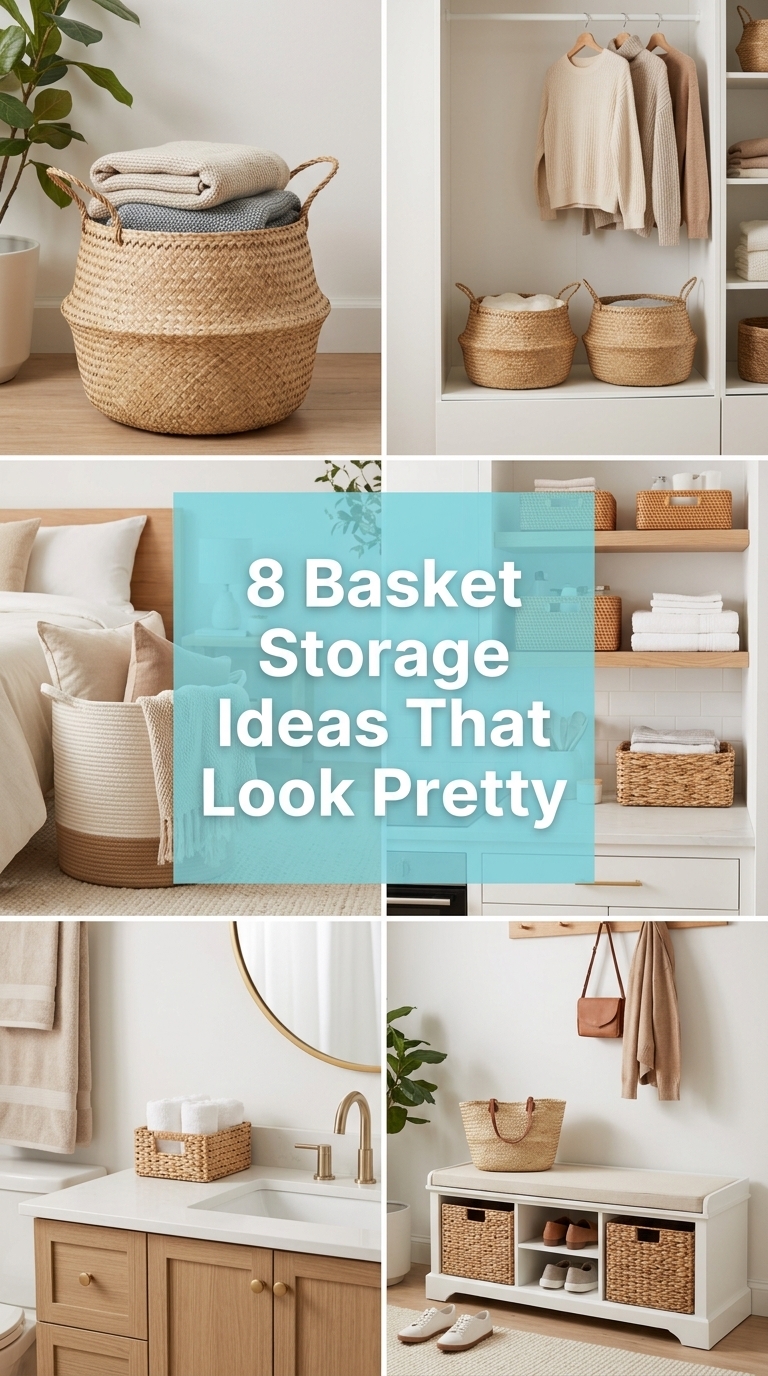 8 Basket Storage Ideas That Look Pretty