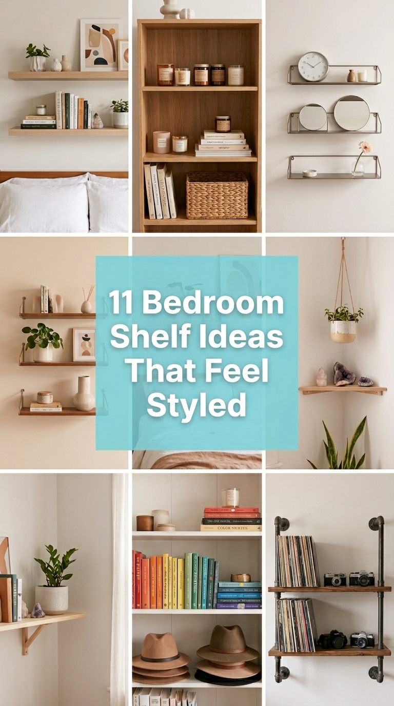 11 Bedroom Shelf Ideas That Feel Styled