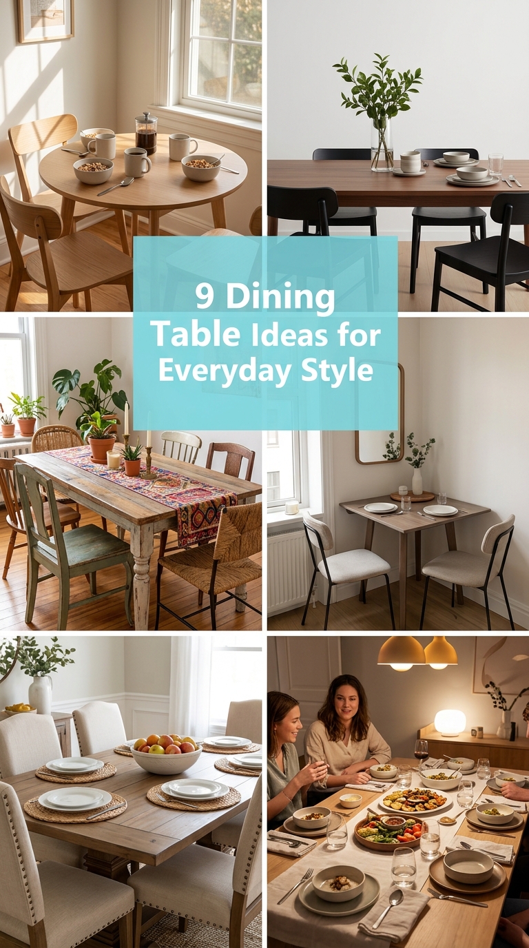 9 Dining Table Ideas for Everyday Style