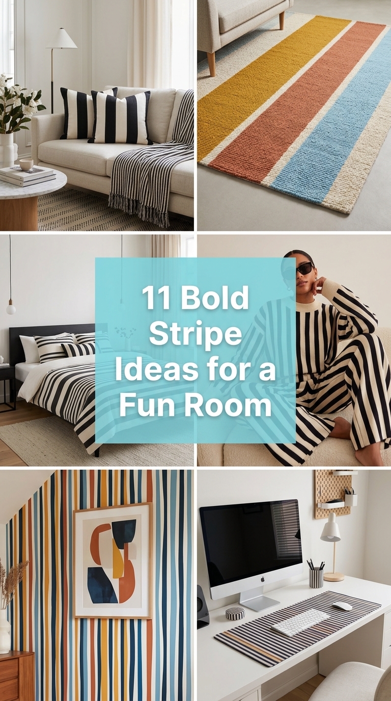 11 Bold Stripe Ideas for a Fun Room