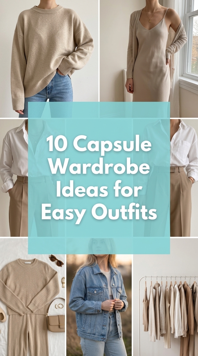 10 Capsule Wardrobe Ideas for Easy Outfits
