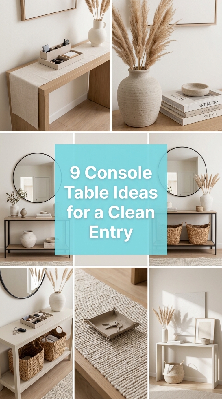 9 Console Table Ideas for a Clean Entry