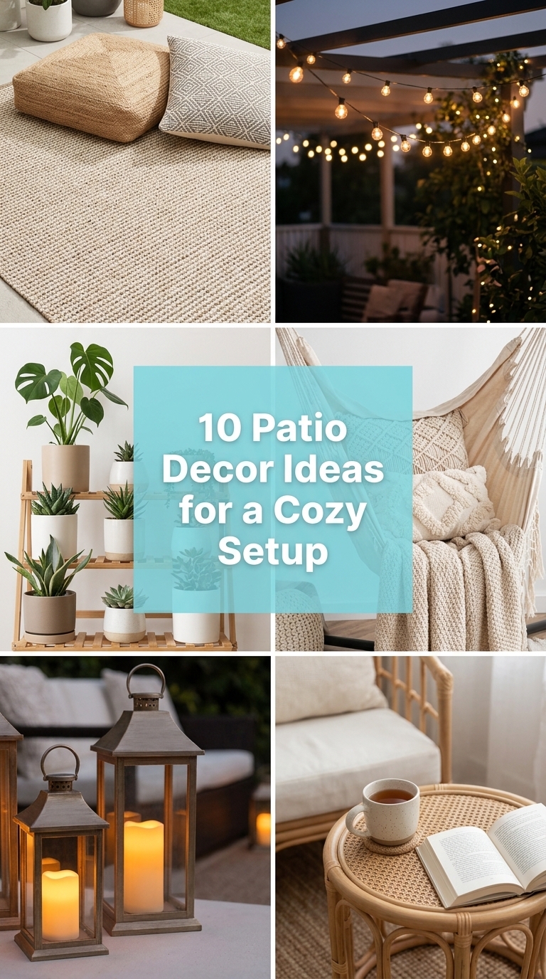 10 Patio Decor Ideas for a Cozy Setup