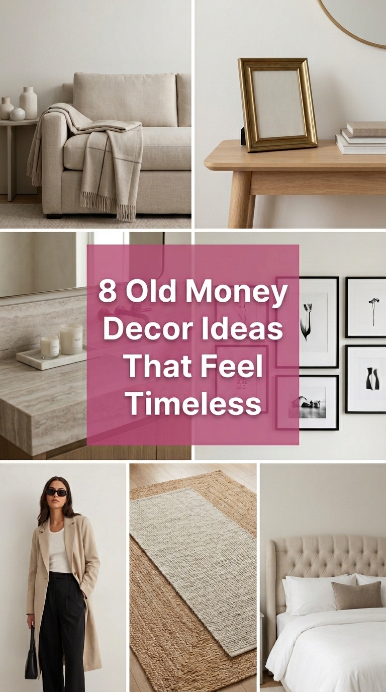 8 Old Money Decor Ideas That Feel Timeless