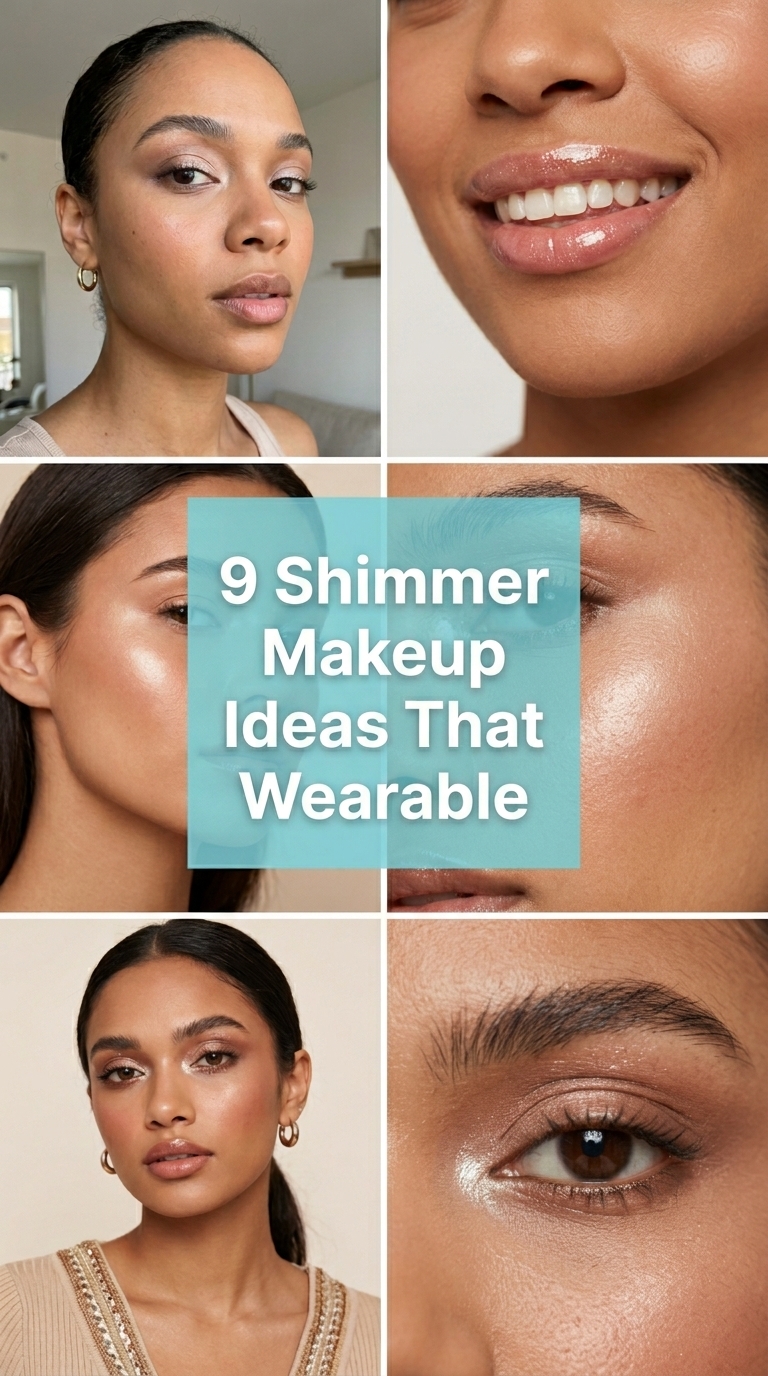 9 Shimmer Makeup Ideas That Feel Wearable
