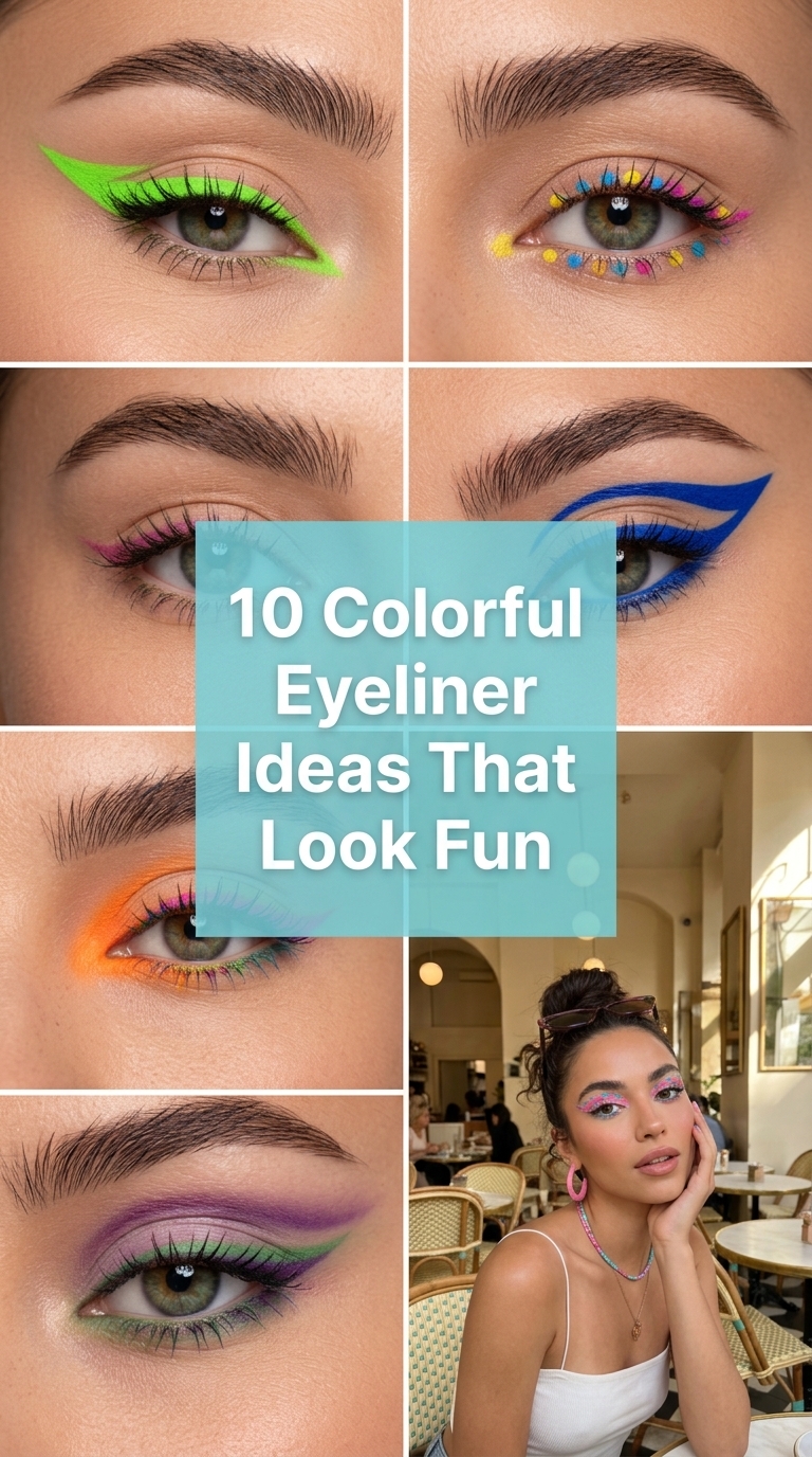 10 Colorful Eyeliner Ideas That Look Fun