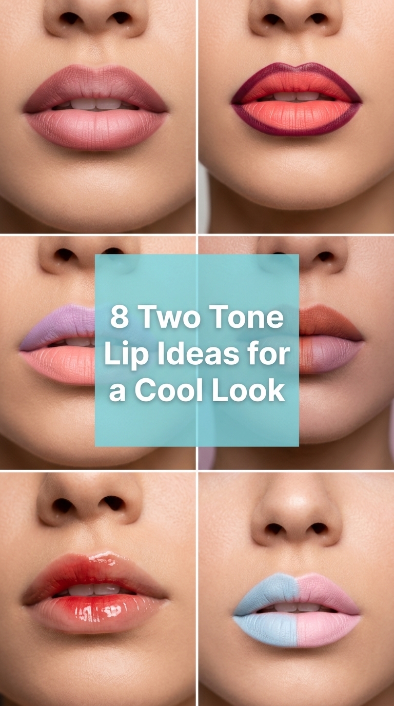8 Two Tone Lip Ideas for a Cool Look