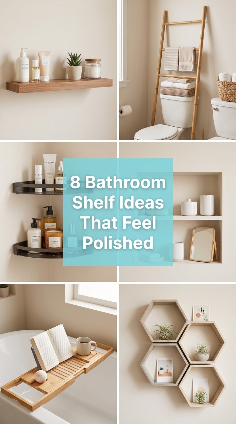 8 Bathroom Shelf Ideas That Feel Polished