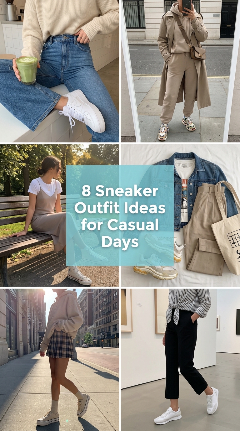 8 Sneaker Outfit Ideas for Casual Days