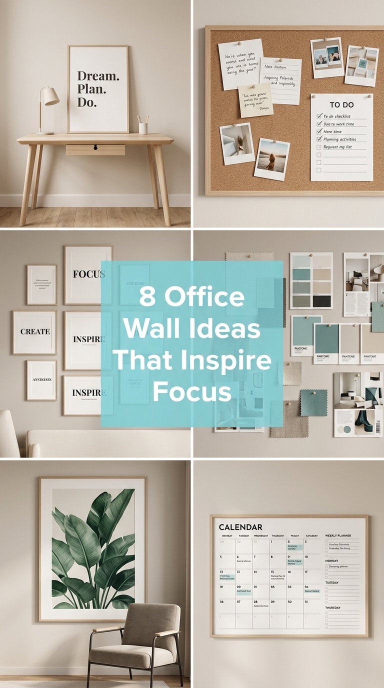 8 Office Wall Ideas That Inspire Focus