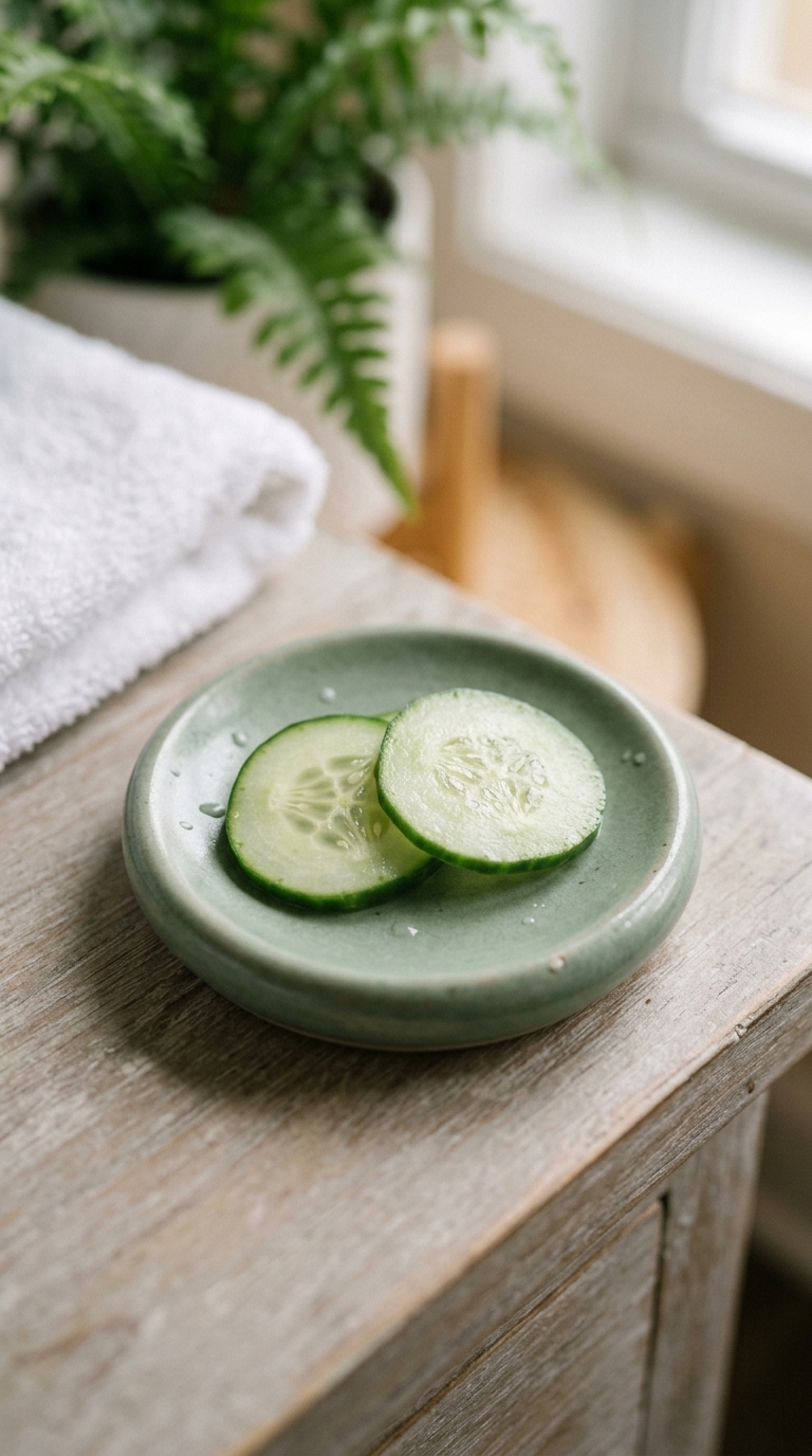 1. Cucumber Slices for Instant Cool-Down
