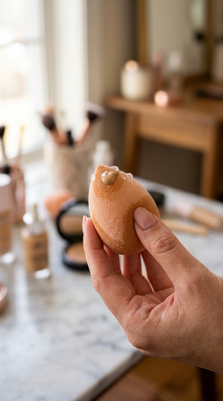11. Use a Makeup Sponge for Application