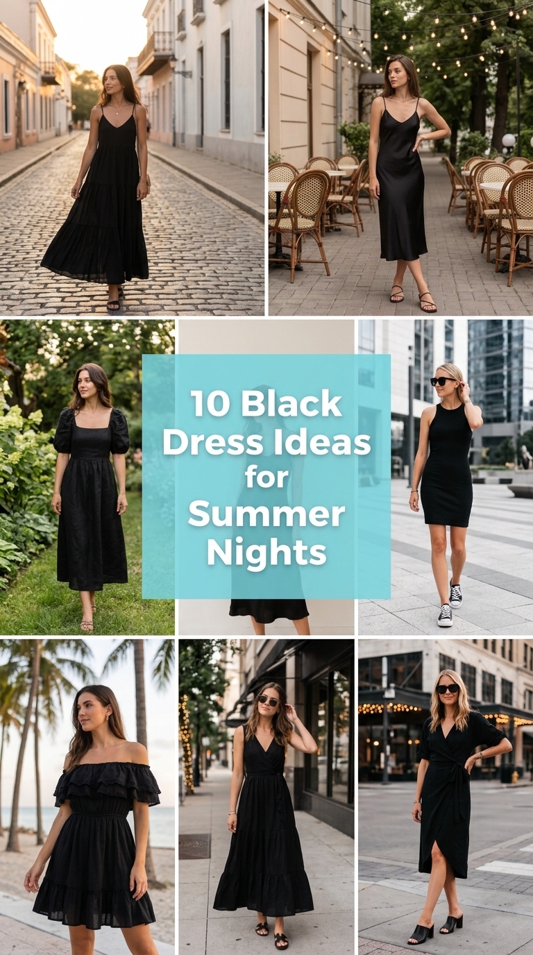 10 Black Dress Ideas for Summer Nights