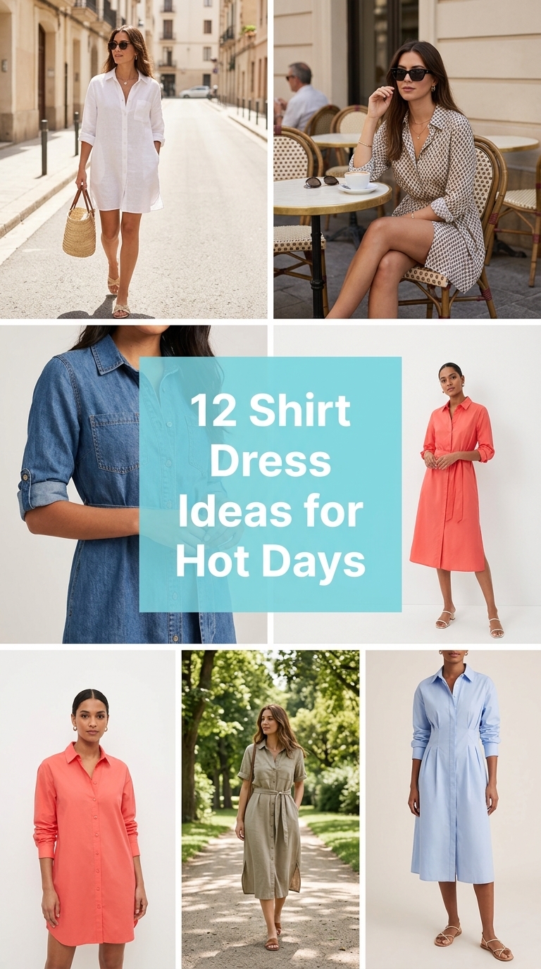 12 Shirt Dress Ideas for Hot Days