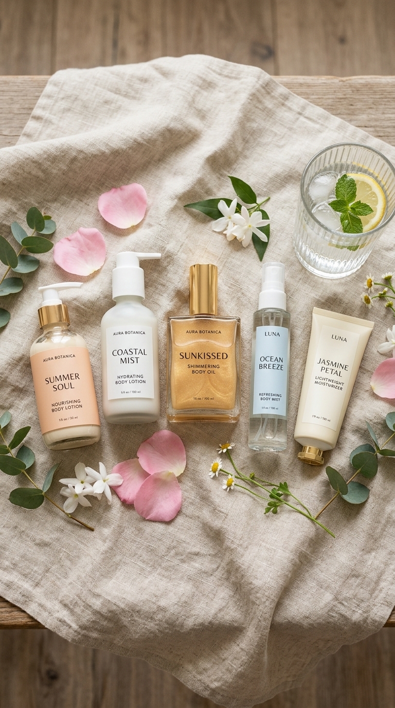2. Hydrate with Lightweight Lotions & Oils