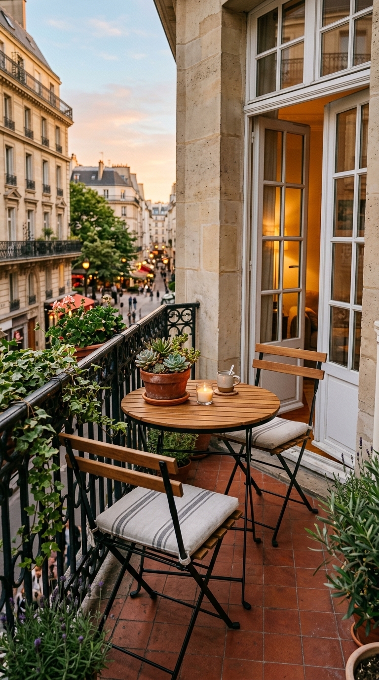 2. Opt for Bistro Sets & Folding Furniture