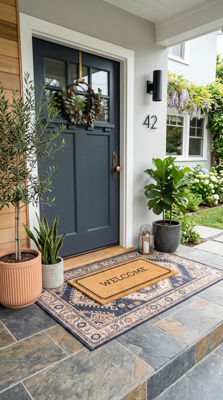 3. Layer Up Your Welcome Mat