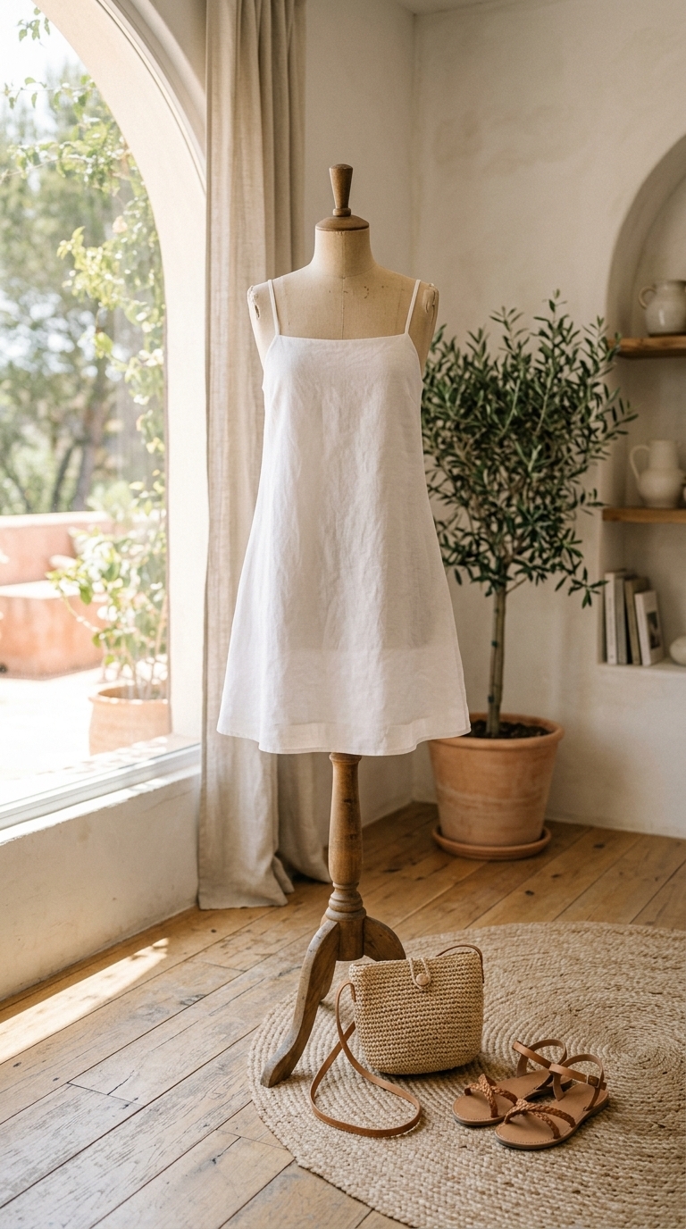 3. The Breezy Linen Mini Dress