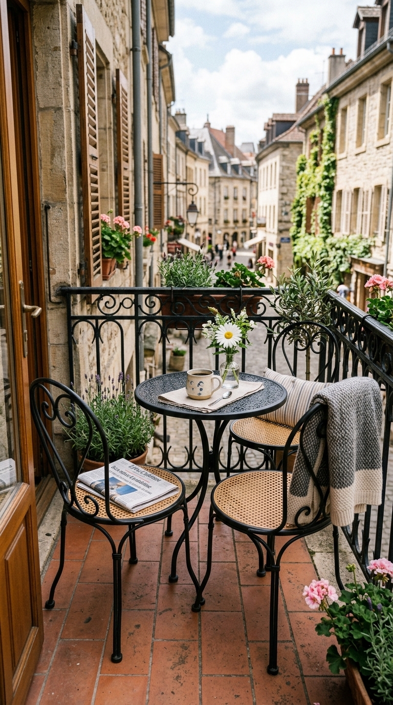 4. Opt for a Stylish Seating Nook with a Bistro Set