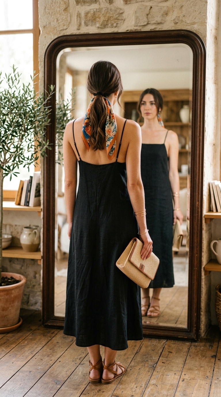 4. The Statement Linen Midi Dress
