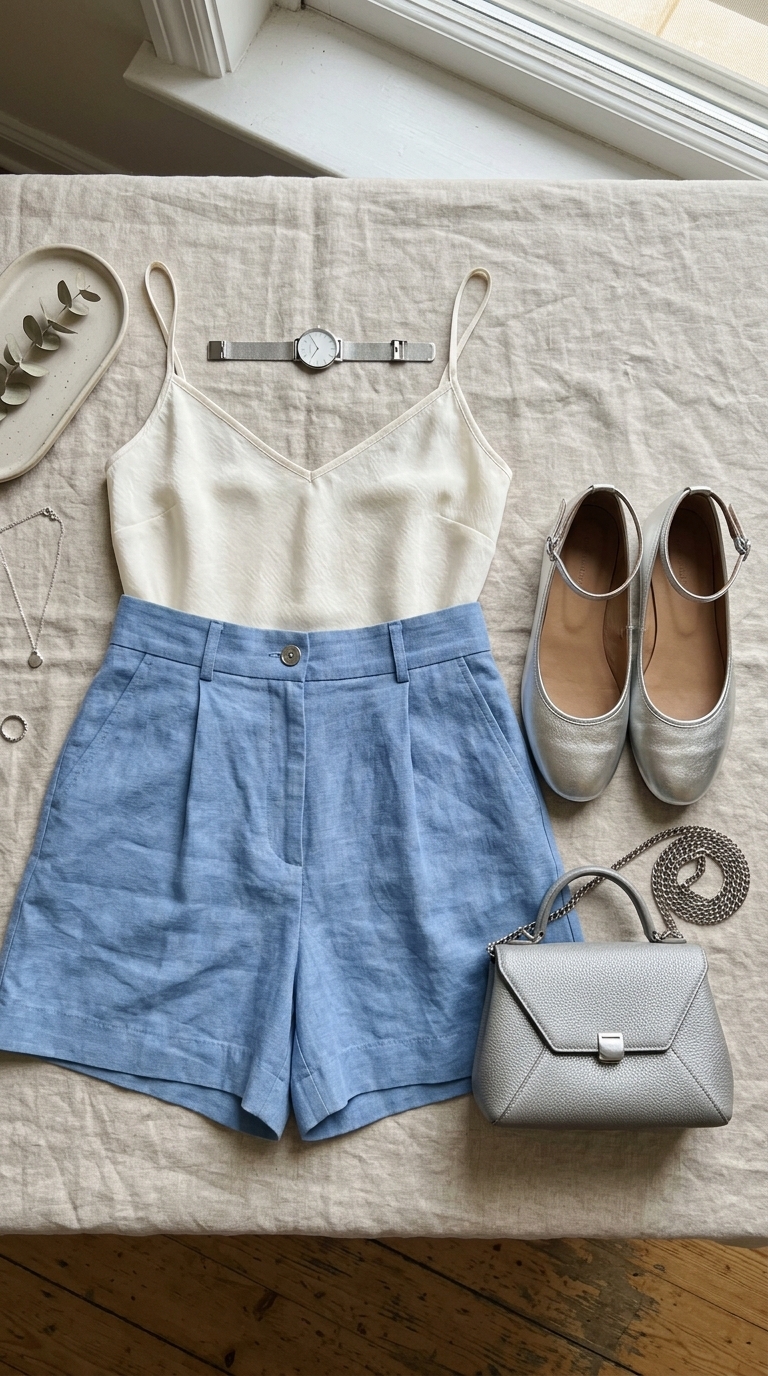 5. Elevated Shorts & Metallic Accents