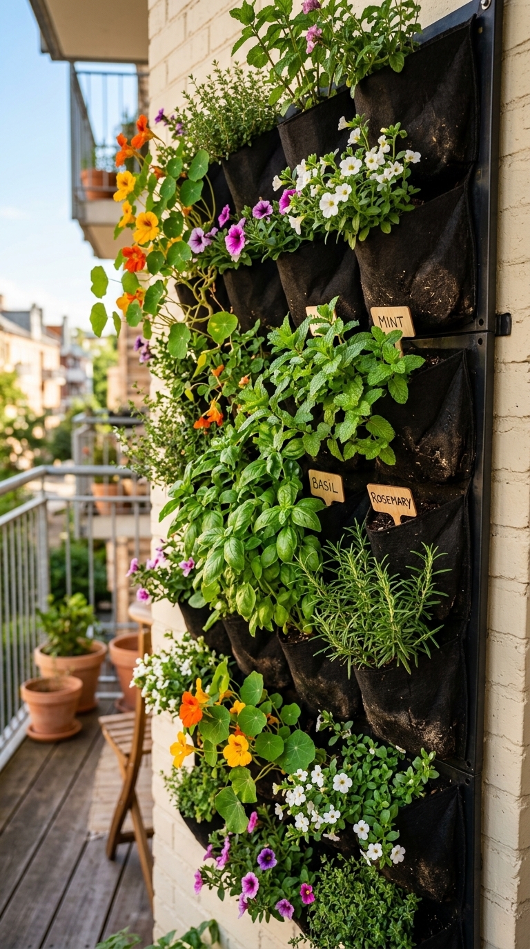 6. Maximize Space with a Vertical Garden Wall