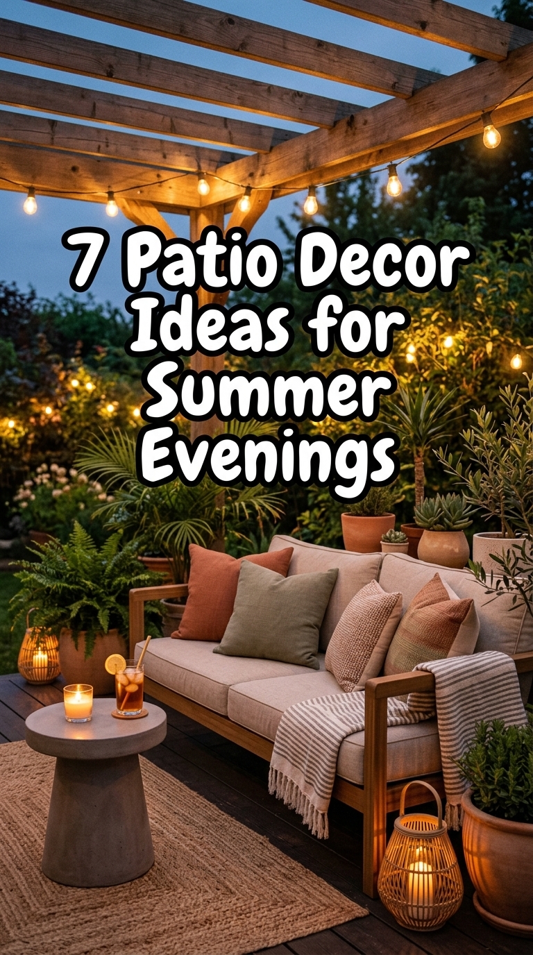 7 Patio Decor Ideas for Summer Evenings