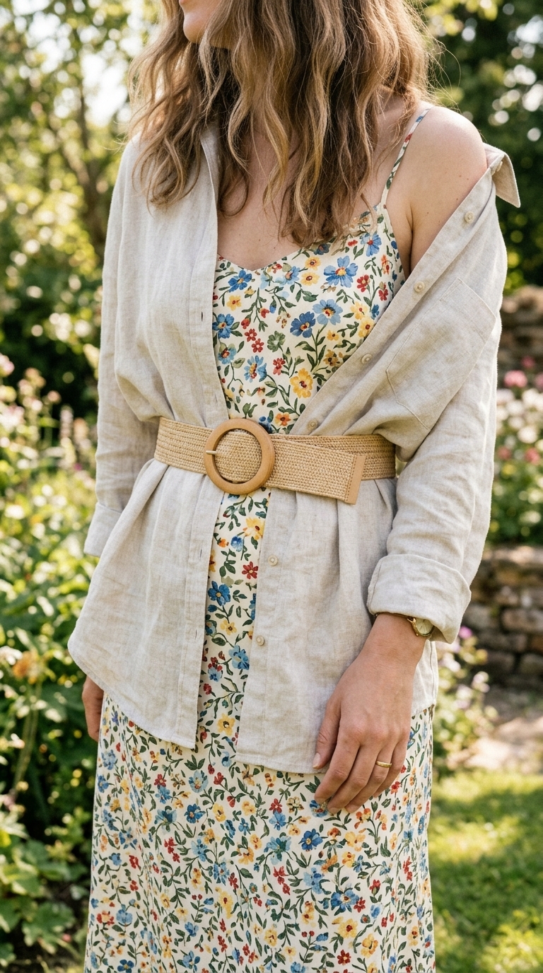 7. Cinch with a Belt Over a Dress or Skirt