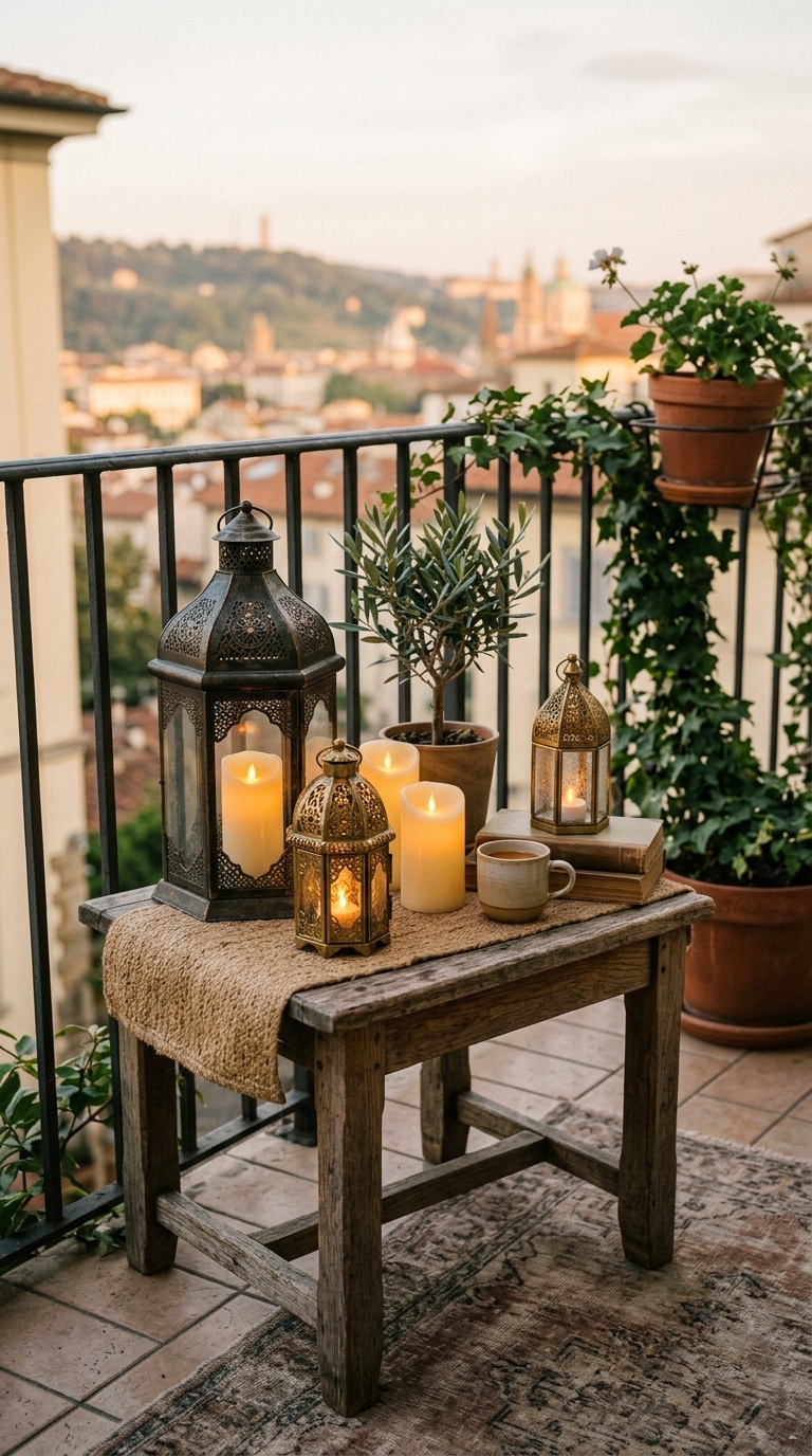 8. Create a Gentle Glow with Candles and Lanterns