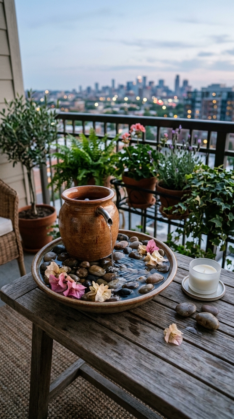 9. Add a Small Water Feature for Zen Vibes