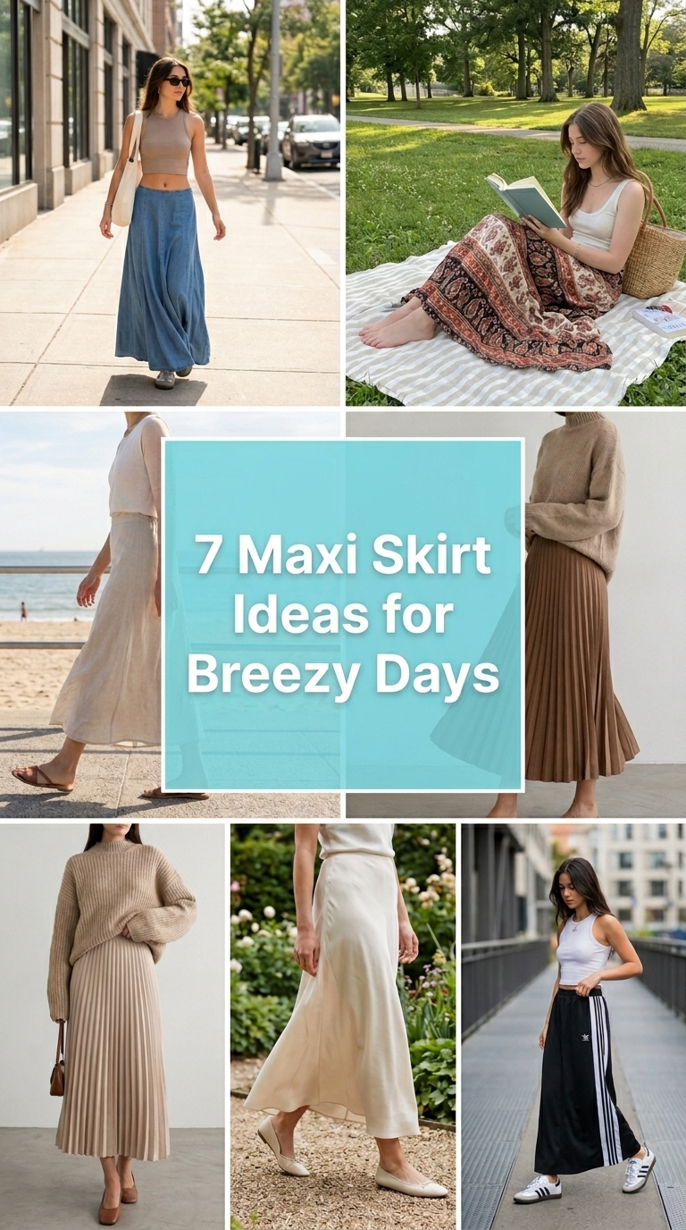 7 Maxi Skirt Ideas for Breezy Days