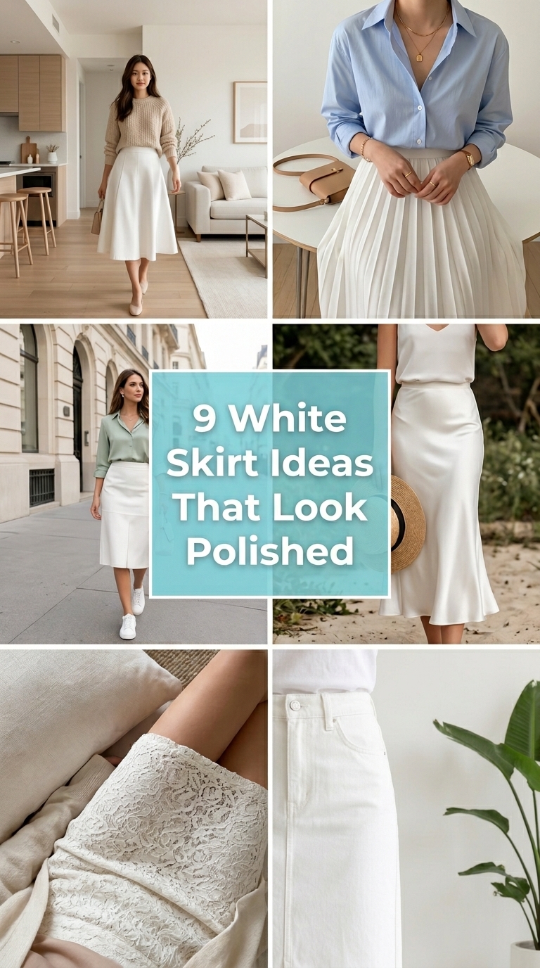 9 White Skirt Ideas That Look Polished