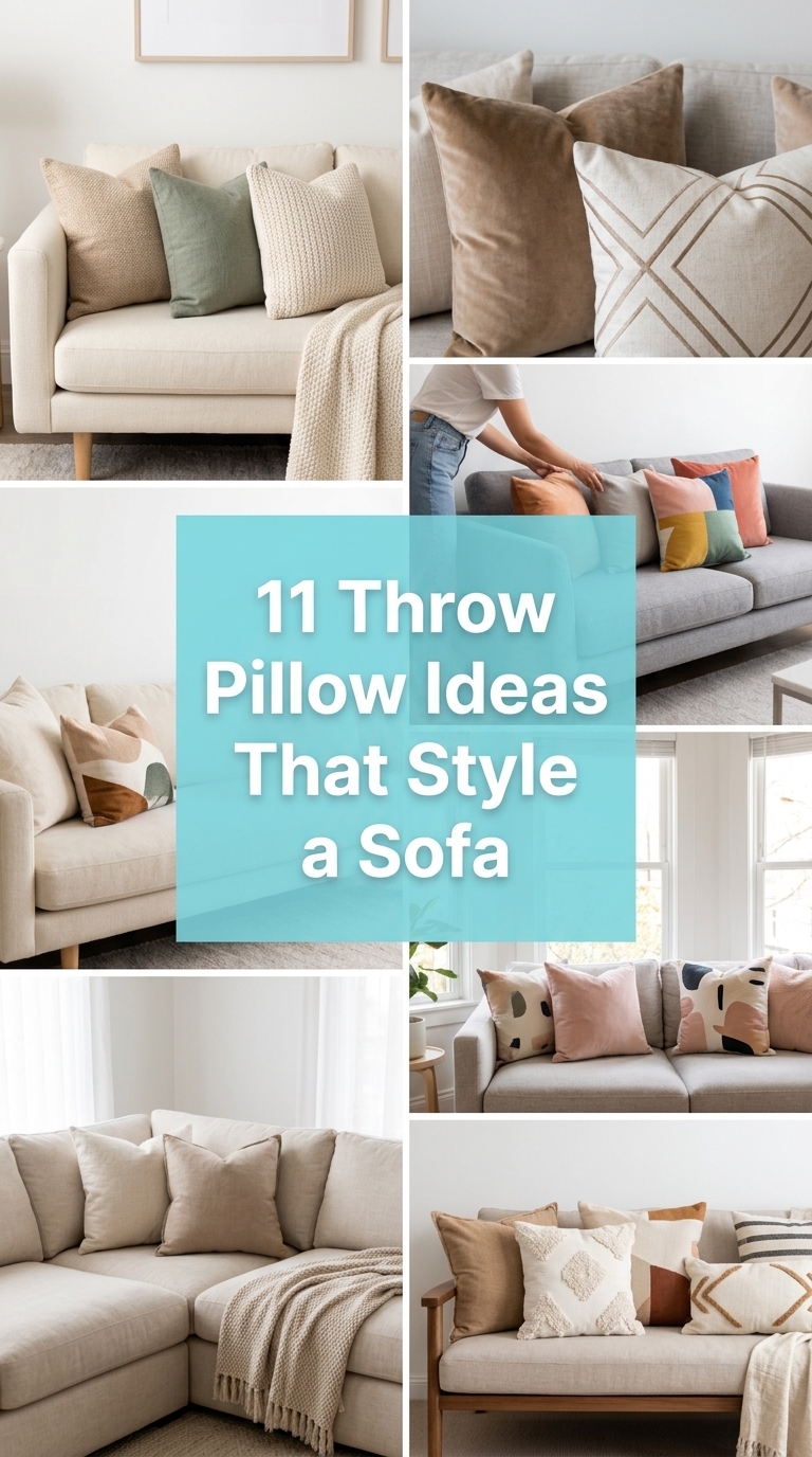 11 Throw Pillow Ideas That Style a Sofa