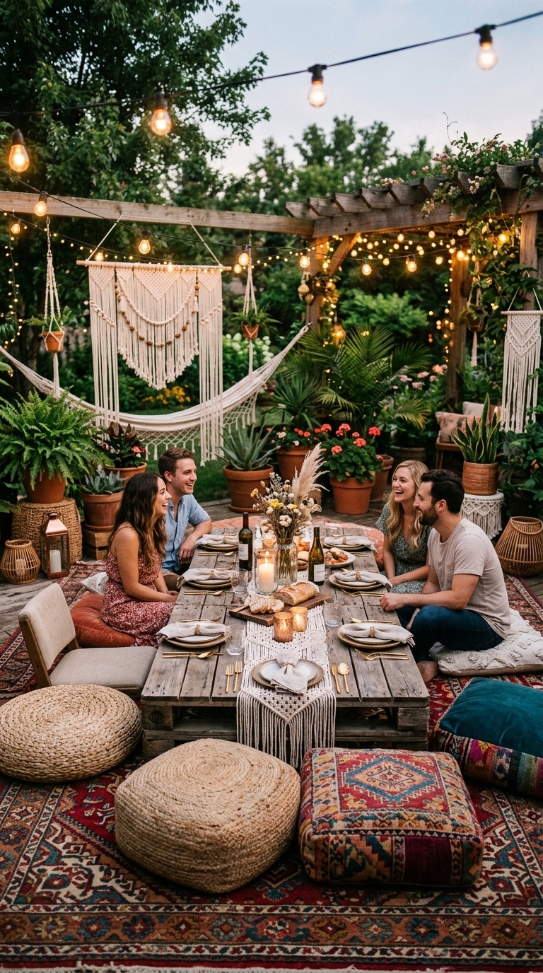1. Boho Backyard Bliss