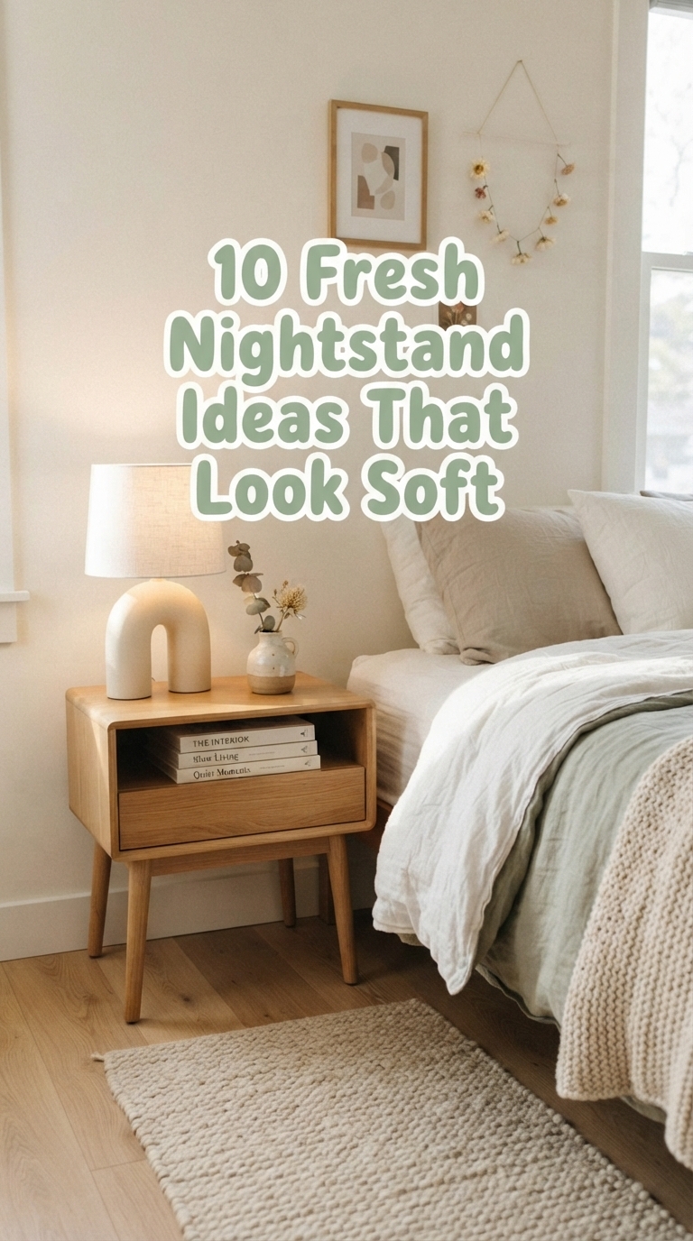 10 Fresh Nightstand Ideas That Look Soft