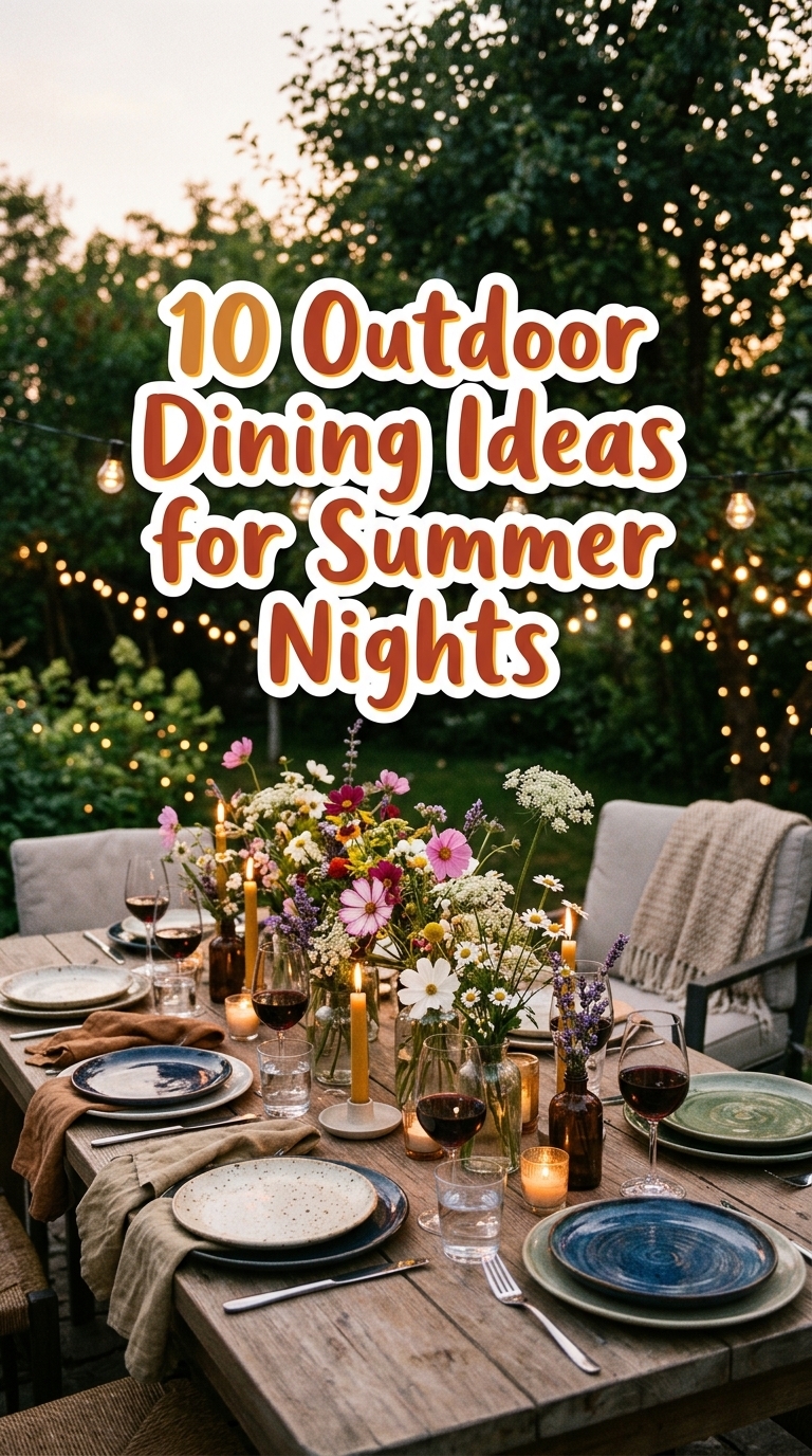 10 Outdoor Dining Ideas for Summer Nights
