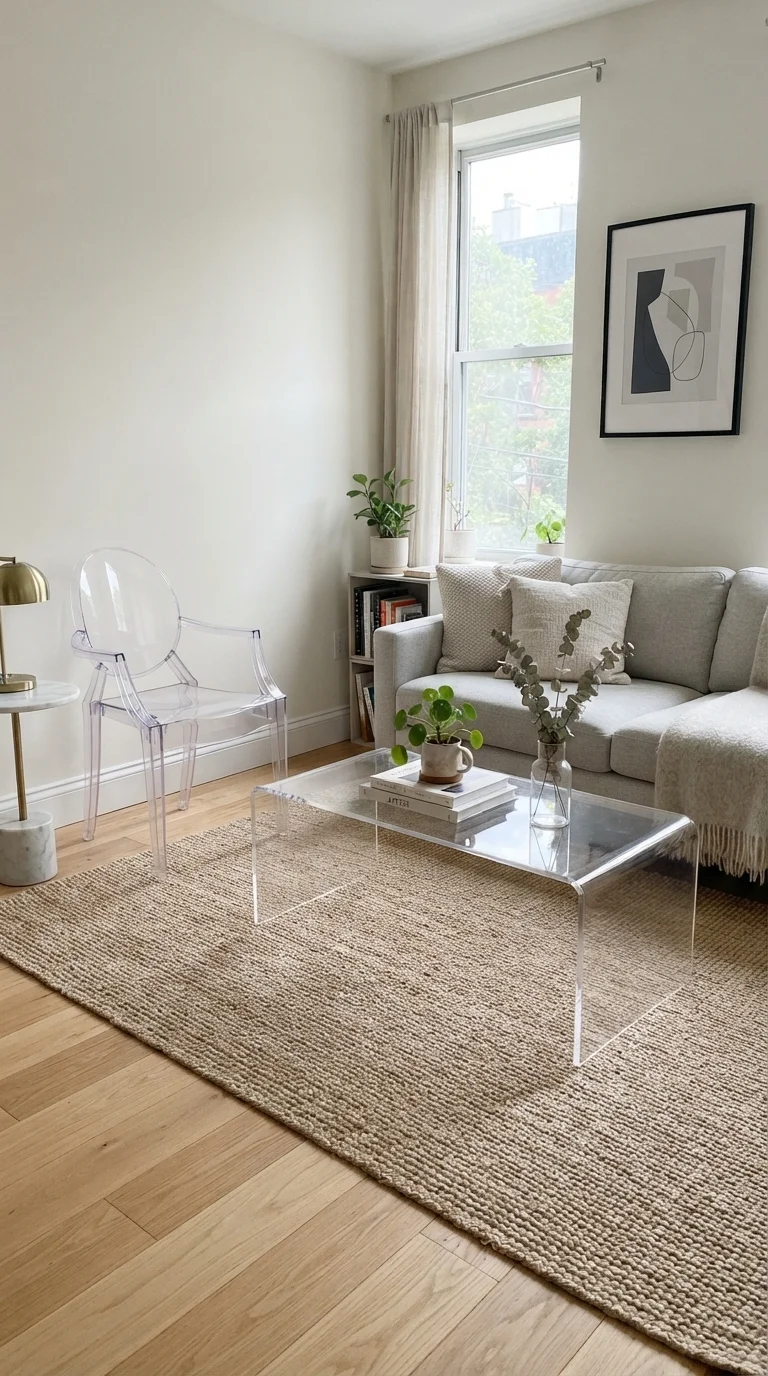 11. Choose Transparent or Acrylic Furniture