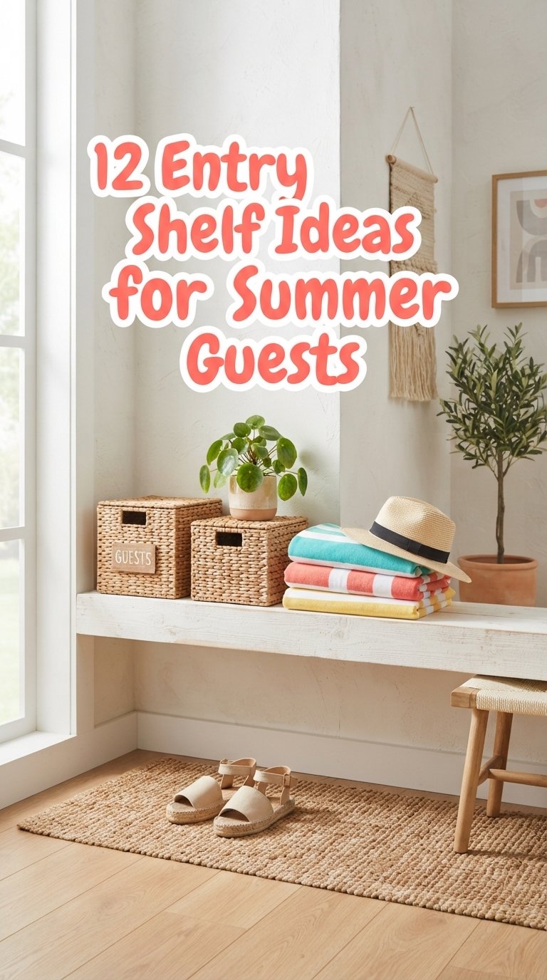 12 Entry Shelf Ideas for Summer Guests
