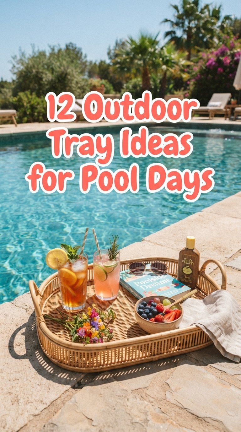 12 Outdoor Tray Ideas for Pool Days