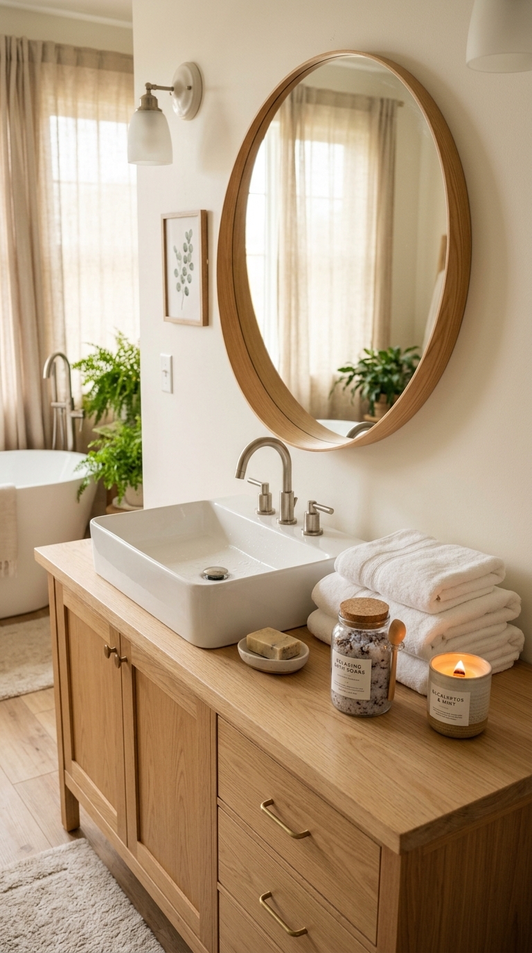12. Create a Serene Bathroom Oasis